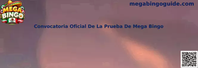 Convocatoria Oficial De La Prueba De Mega Bingo y proceso seguro