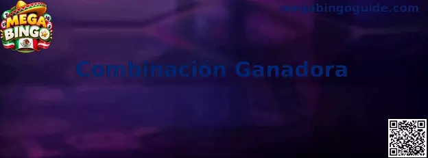 Ilustración de una combinación ganadora en Mega Bingo con números marcados en un cartón