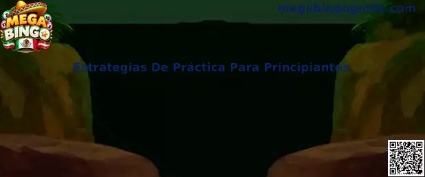 Guía visual de estrategias de práctica para principiantes en Mega Bingo, con cartones y números de bingo digital