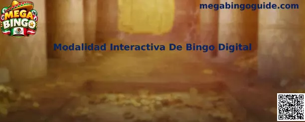 Interfaz ilustrativa de la modalidad interactiva de bingo digital de Mega Bingo