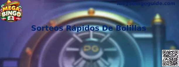 Representación ilustrativa de una partida digital de Mega Bingo con extracción rápida de bolillas y seguimiento de números